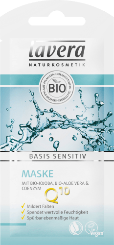 Maske Basis Sensitiv Q10 mit Bio-Jojoba, Bio-Aloe Vera & Coenzym Q10, 10 ml
