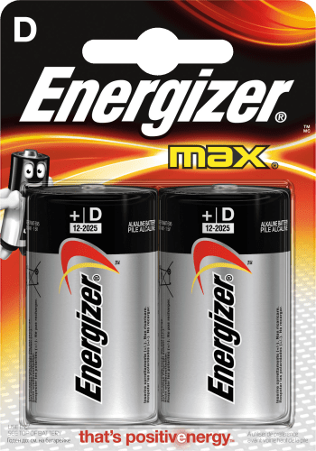 Max Alkali-Mangan, 2 St Batterien Mono D