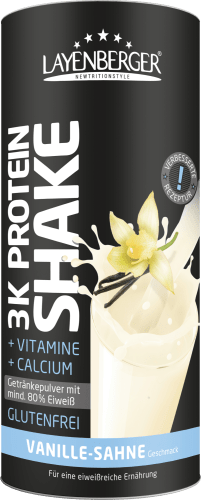 Protein Shake 3K Vanille-Sahne, 360 Pulver, g