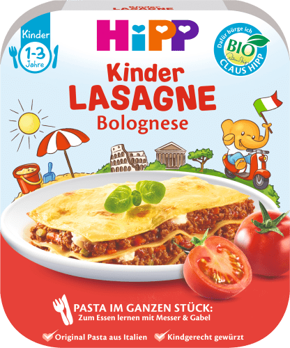 Kinderteller Lasagne Bolognese ab 1 Jahr, 250 g | Babygläschen & Co.