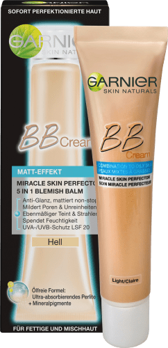 Getönte Tagescreme BB Cream Matt-Effekt Hell, 40 ml