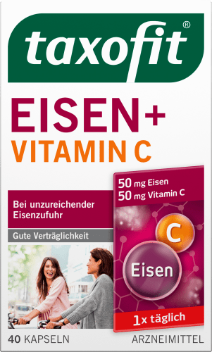 Eisen + Vitamin C Kapseln, 40 St