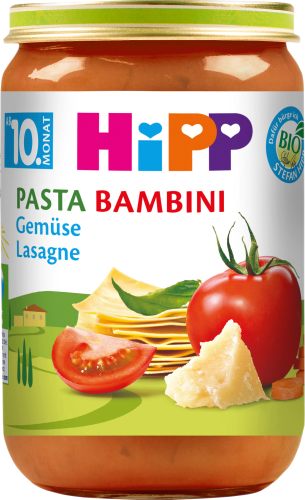 Bambini g dem 220 Pasta ab 10. Gemüse Lasagne Monat, Menü