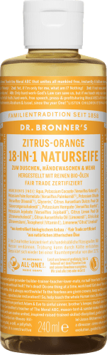 Zitrus-Orange, ml 240 18in1 Naturseife