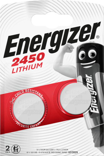 Batterien Knopfzelle CR2450, 2 St
