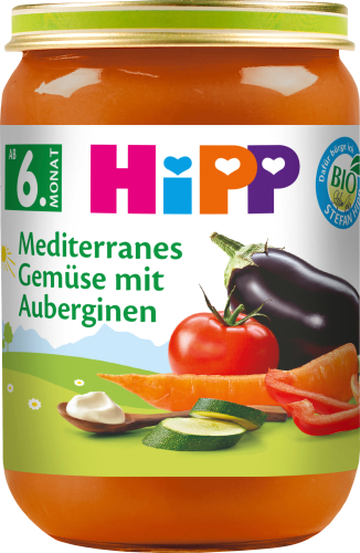 Gemüse Mediterranes Gemüse mit Auberginen g 190 ab Monat, 6. dem