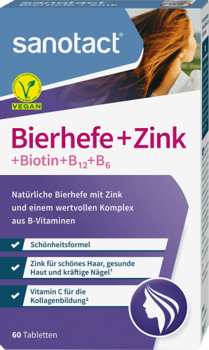 Bierhefe + Zink Tabletten 60 St., 30 g
