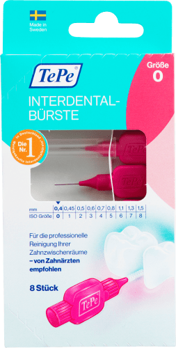 8 0,4 Interndentalbürsten Pink mm ISO St 0,