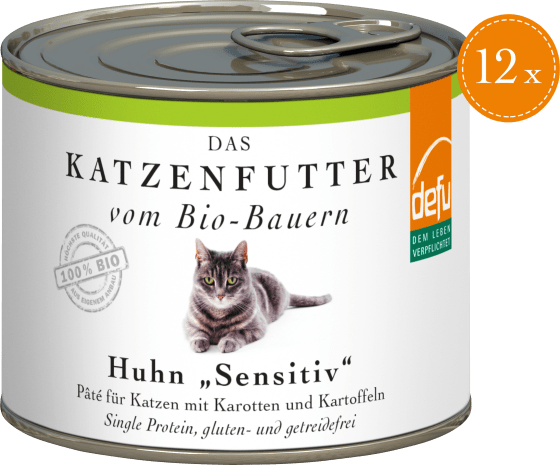 sensitiv, Katze (12x200 kg Huhn Bio 2,4 Multipack g), Nassfutter