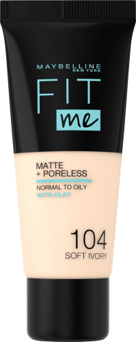 Fit Matte 104 & Soft Ivory, Poreless 30 Me ml Foundation