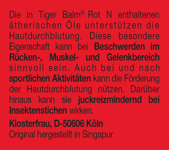 Original Tiger Balm rot g 19,4 N