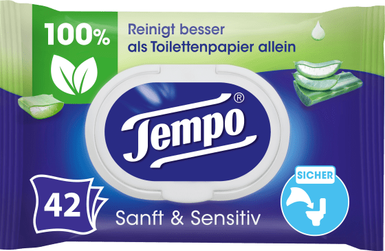 Toilettenpapier & St Feuchtes sensitiv, sanft 42