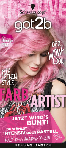Tönung Farb/Artist Flamingo Pink 093 , 1 St | Dauerhafte Haarfarben