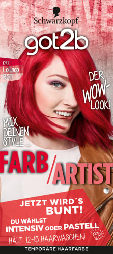 Tönung Farb/Artist Lollipop Rot 092, 1 St | Haartönung