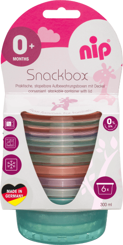 Snackbox bunt, 6 St | Kinderbesteck, Geschirr & Lätzchen
