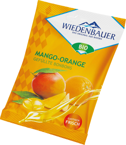 Bonbon, gefüllt, Mango & Orange, 75 g