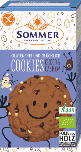 Cookies, Choco g glutenfrei, Cashew, & 125