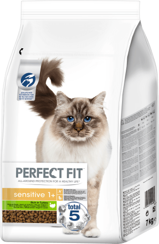 mit 1+, Adult Katze Truthahn, sensitive Trockenfutter 7 kg