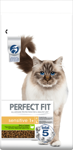 mit 1+, Adult Katze Truthahn, sensitive Trockenfutter 7 kg