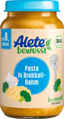 Menü Pasta in dem ab Brokkoli-Rahm 220 8. g Monat