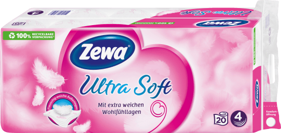 Toilettenpapier Ultra Soft 4-lagig x Blatt), (20 150 20 St
