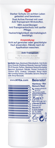 Dry Antitranspirant Deocreme ml Comfort, 75