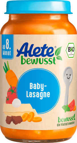Menü Baby-Lasagne ab 8. 220 g dem Monat