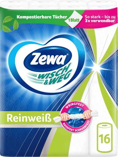 Reinweiss Wisch&Weg Küchenrolle (16x45 16 St Blatt),