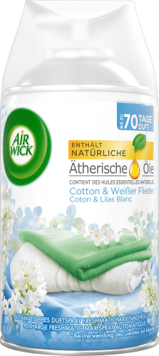 Lufterfrischer Freshmatic & 250 ml Weißer Flieder Cotton Nachfüllpack