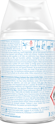 Flieder & Cotton Lufterfrischer Freshmatic ml Weißer 250 Nachfüllpack,