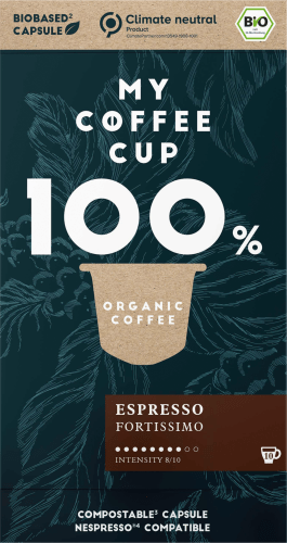 Kaffee-Kapseln, Espresso, kompostierbar, 10 St