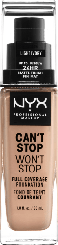 Foundation Can\'t Stop Won\'t Stop Ivory ml Light 24-Hour 04, 30