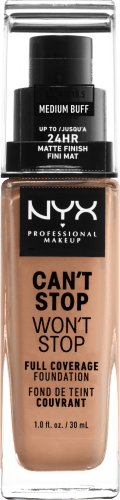Foundation Can\'t ml Won\'t 24-Hour 10.5, Medium 30 Buff Stop Stop