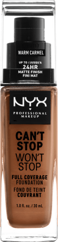 Foundation Can\'t Stop Caramel 24-Hour 30 Won\'t Warm ml Stop 15.7