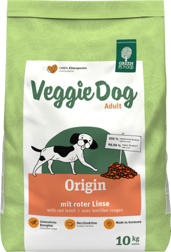 Veggie kg Trockenfutter Origin, roten Dog Linsen, Hund Adult, 10 mit