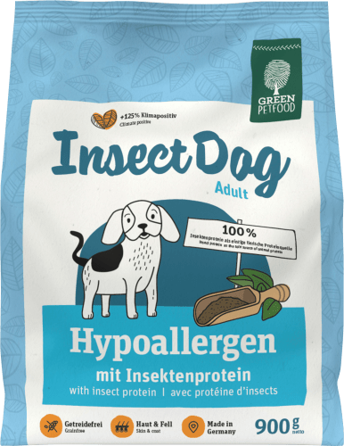 Trockenfutter Hund Hypoallergen mit Insektenprotein, Insect Dog, Adult, 900 g