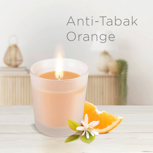 Duftkerze im Glas Anti-Tabak Orange (2x105 St 2 g)