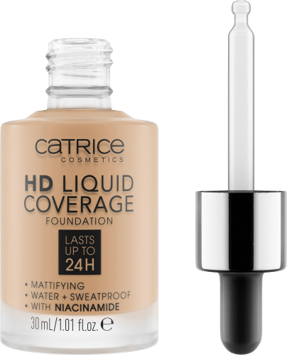 Foundation Liquid HD Coverage Waterproof Beige, ml Nude 30 032