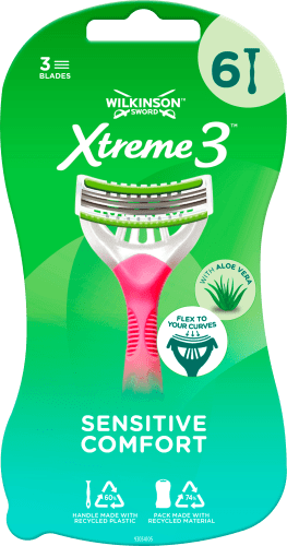 Einwegrasierer, Xtreme 3 Sensitive Comfort, 6 St