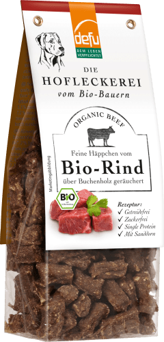 Hundeleckerli feine Häppchen Bio-Rind, die Hofleckerei, 125 g