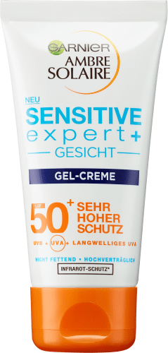 sensitive 50 ml expert+, Sonnencreme LSF Gel Gesicht, 50+,