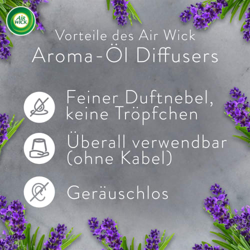 Lufterfrischer Aroma-Öl Entspannender 20 Nachfüllpack, Lavendel ml