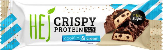 Proteinriegel Crispy Cookies Cream & 45 g Geschmack