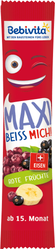 Fruchtriegel Maxi Beiss Mich! Rote Früchte ab 15M, 35 g