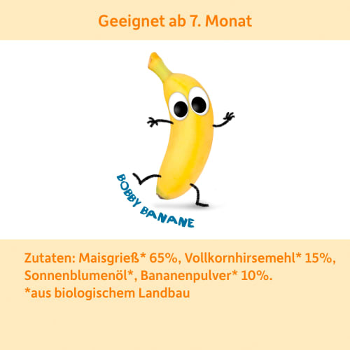 Babysnack Knusper-Ringe Hirse & Banane, 20 Monaten, 20g, 7 ab g