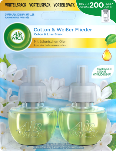 Duftstecker & 38 ml Lufterfrischer Nachfüllpack, Flieder Weißer Cotton