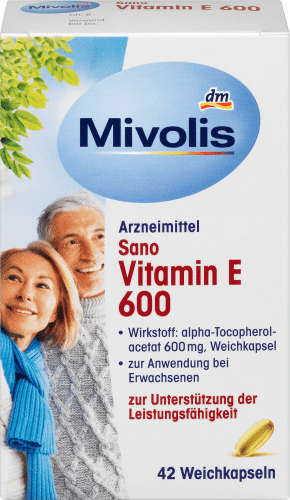 42 E Weichkapseln, Sano Vitamin 600, St