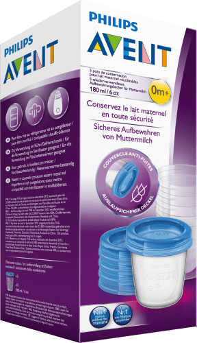 Aufbewahrung VIA für Muttermilch, 5 St