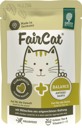 Nassfutter Katze mit Hühnchen Balance Antioxidants, FairCat, 85 g