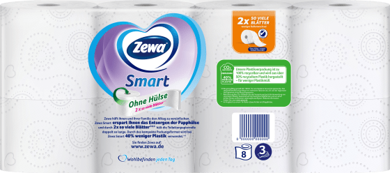 Toilettenpapier Smart (8x300 St Blatt), 8 3-lagig